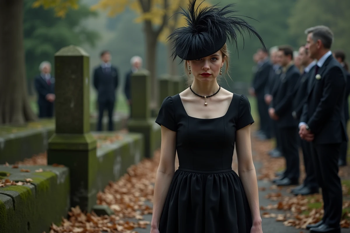 Jeune femme avec chapeau lors d